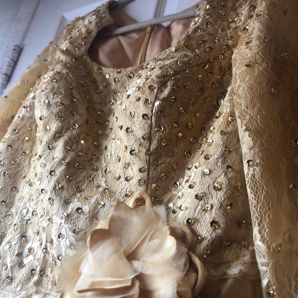Elegant long sleeve dress.